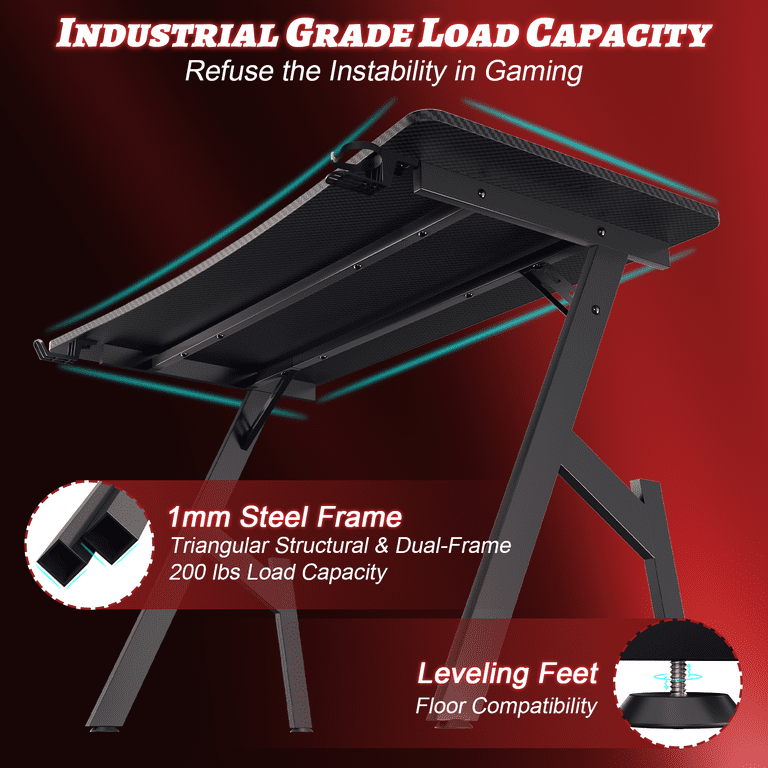 HLDIRECT Gaming Desk HLA08BK