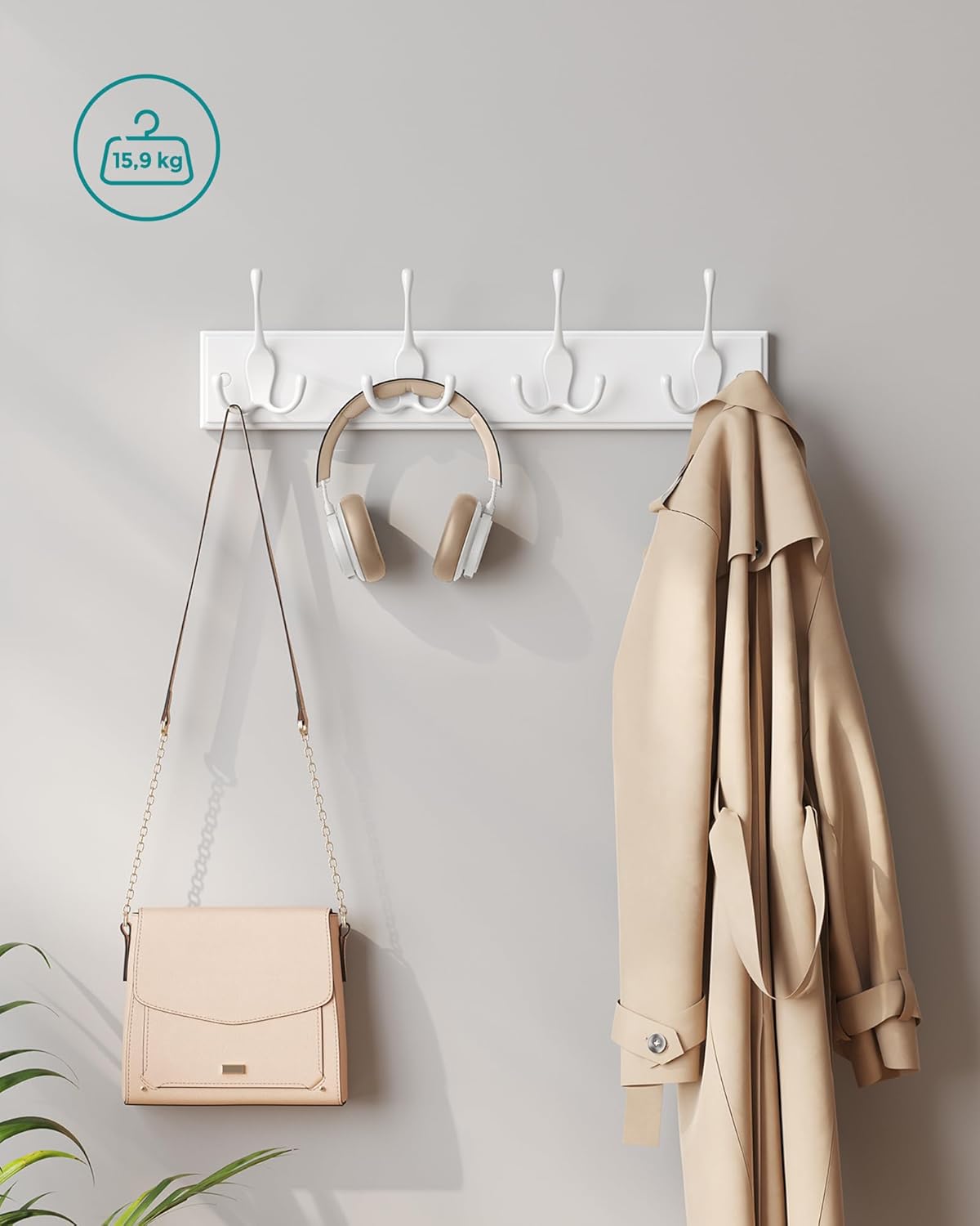 SONGMICS Wall-Mounted Coat Rack
