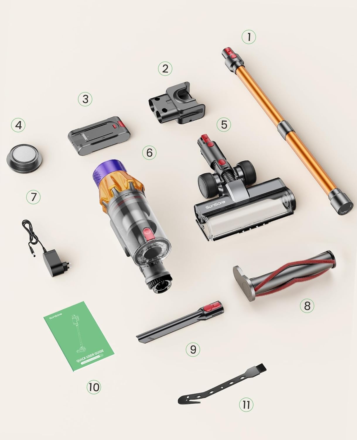 Sunsare X7A cordless vacuum cleaner