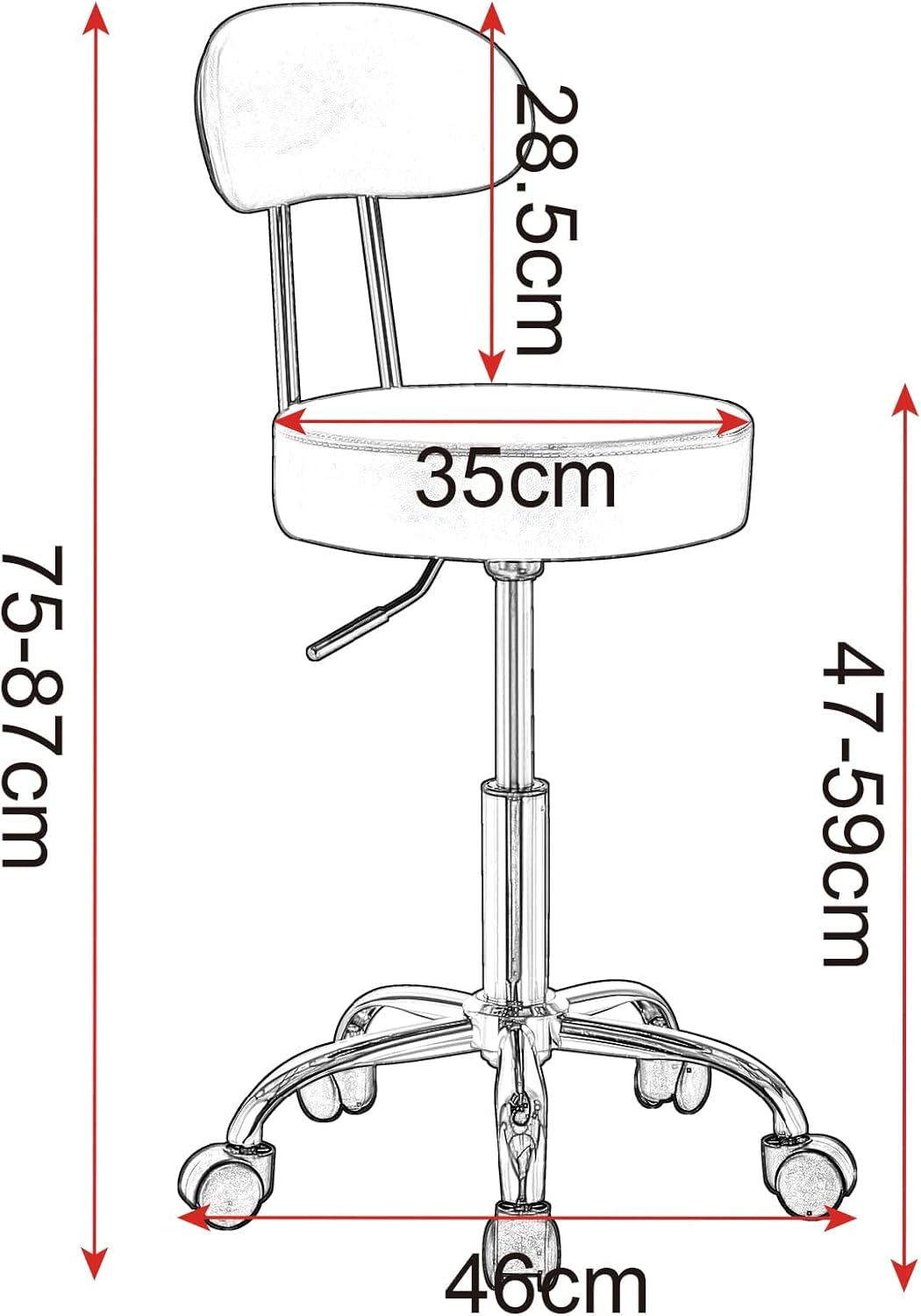WOLTU Swivel Stool