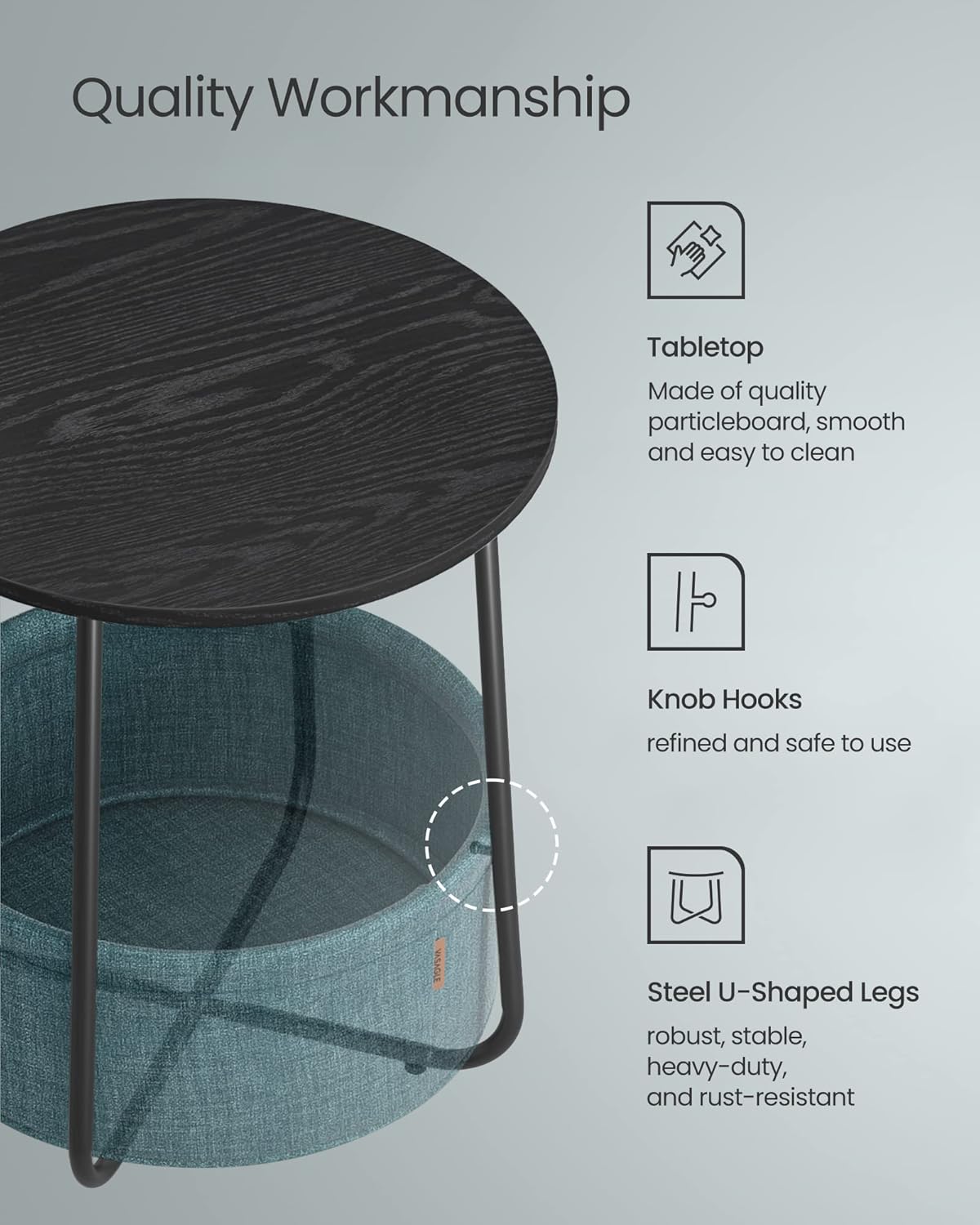 VASAGLE Side Table