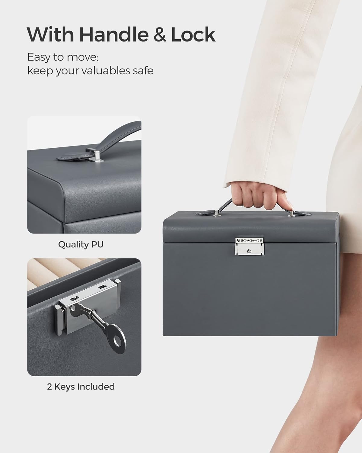 SONGMICS Jewellery Box