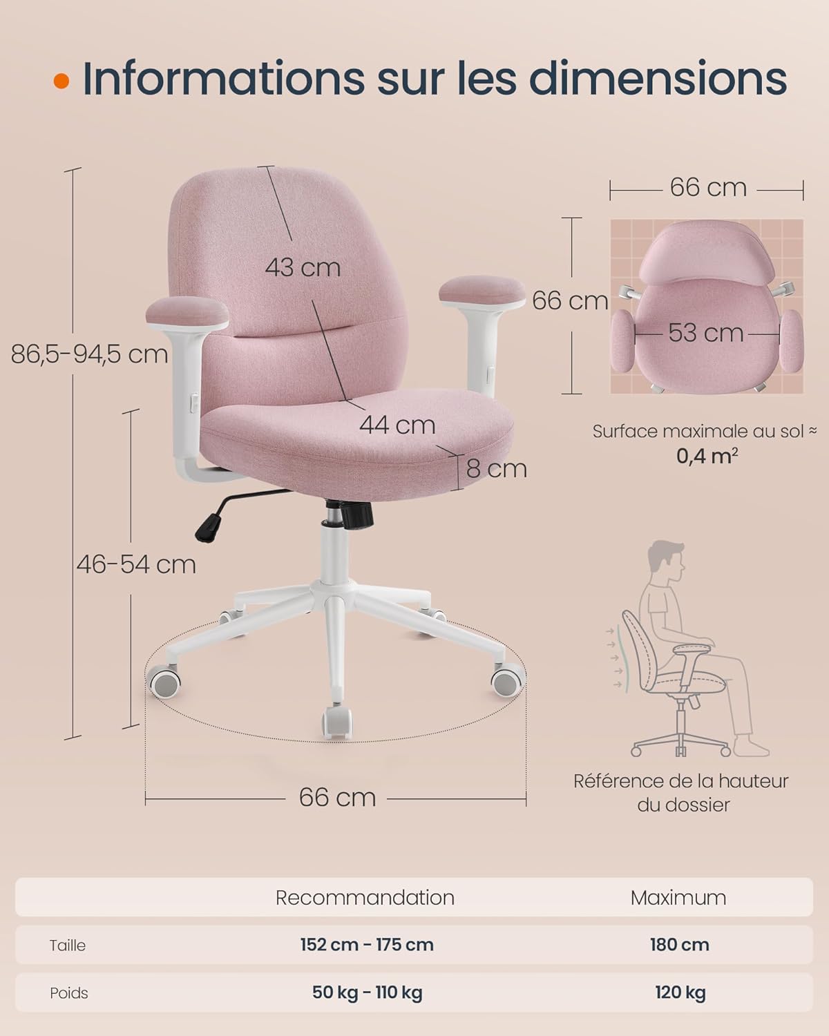 SONGMICS Home Office Chair