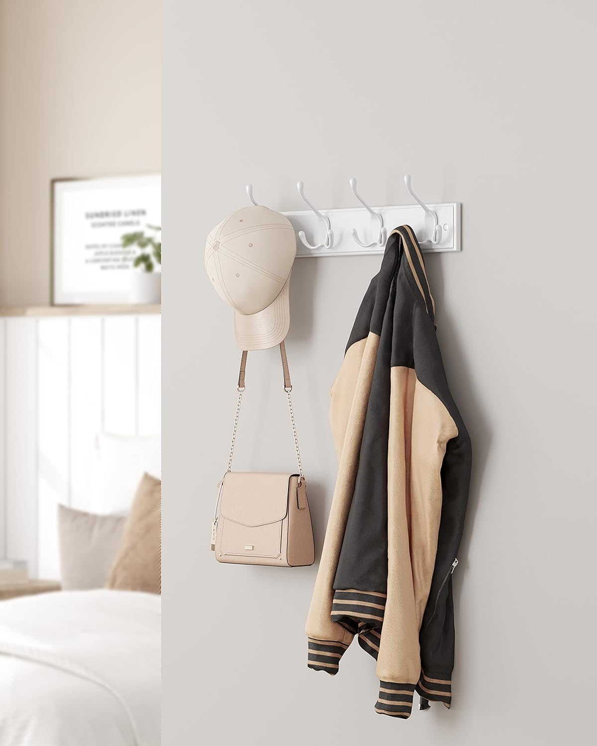 SONGMICS Wall-Mounted Coat Rack