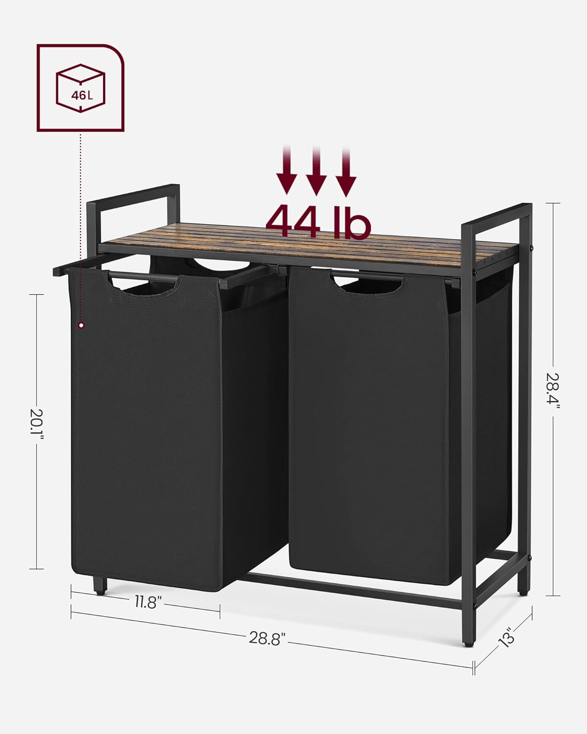 VASAGLE Laundry Hamper
