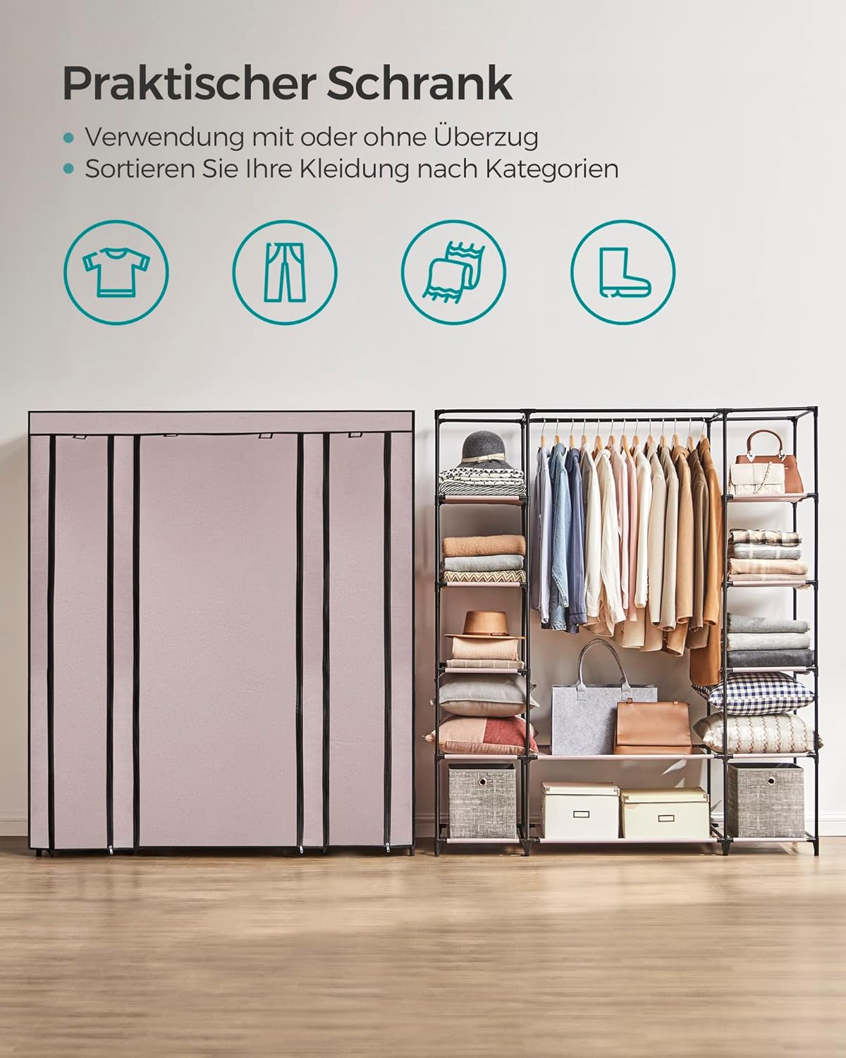 SONGMICS Wardrobe Closet