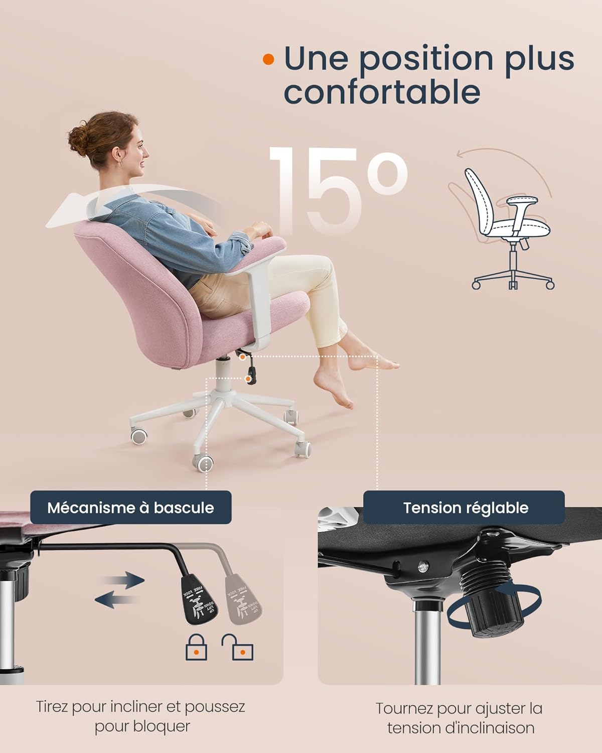 SONGMICS Home Office Chair