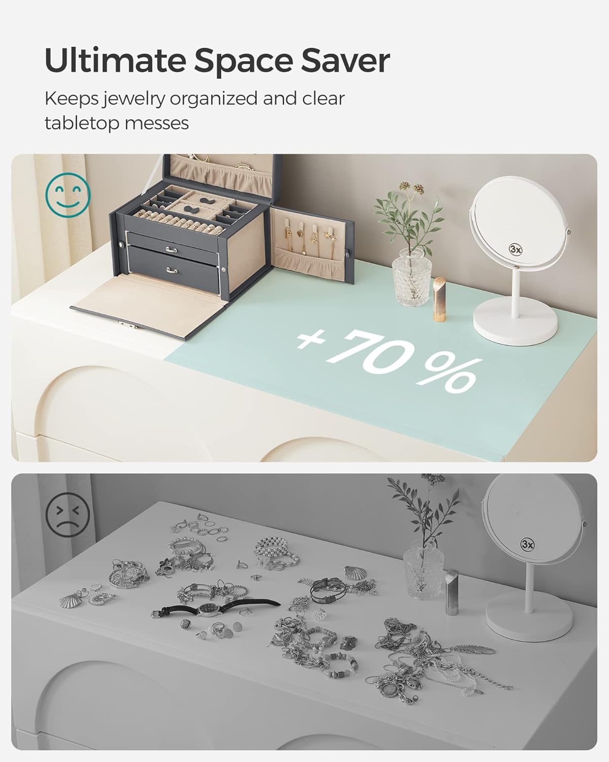 SONGMICS Jewellery Box