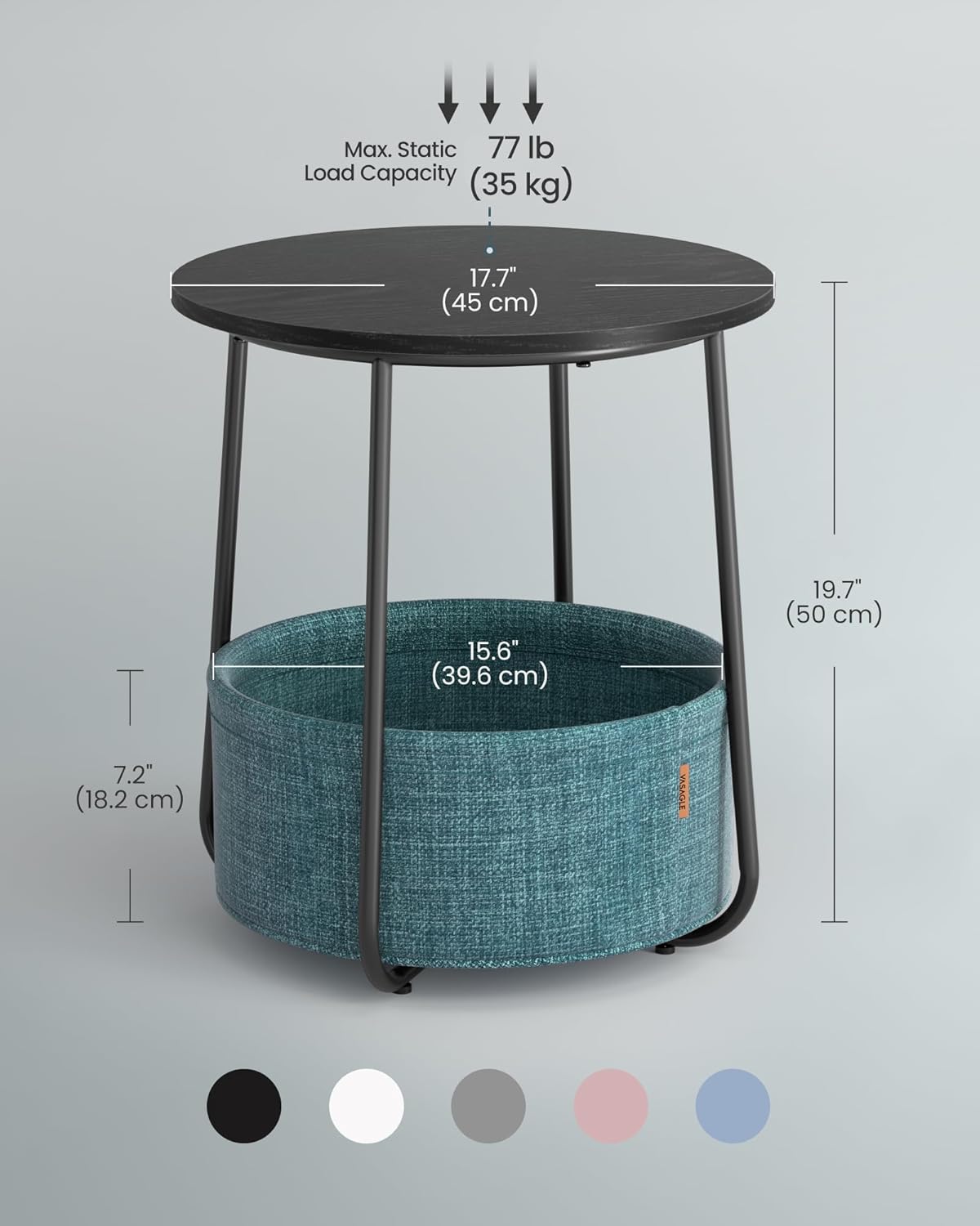 VASAGLE Side Table