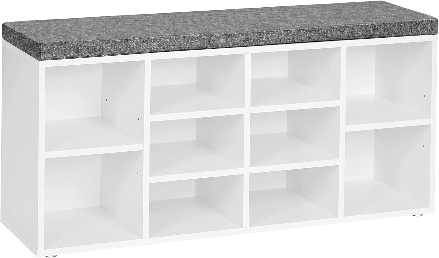 VASAGLE CUSTOS Collection - Shoe Bench, Storage Bench with Padded Seat lhs010w01