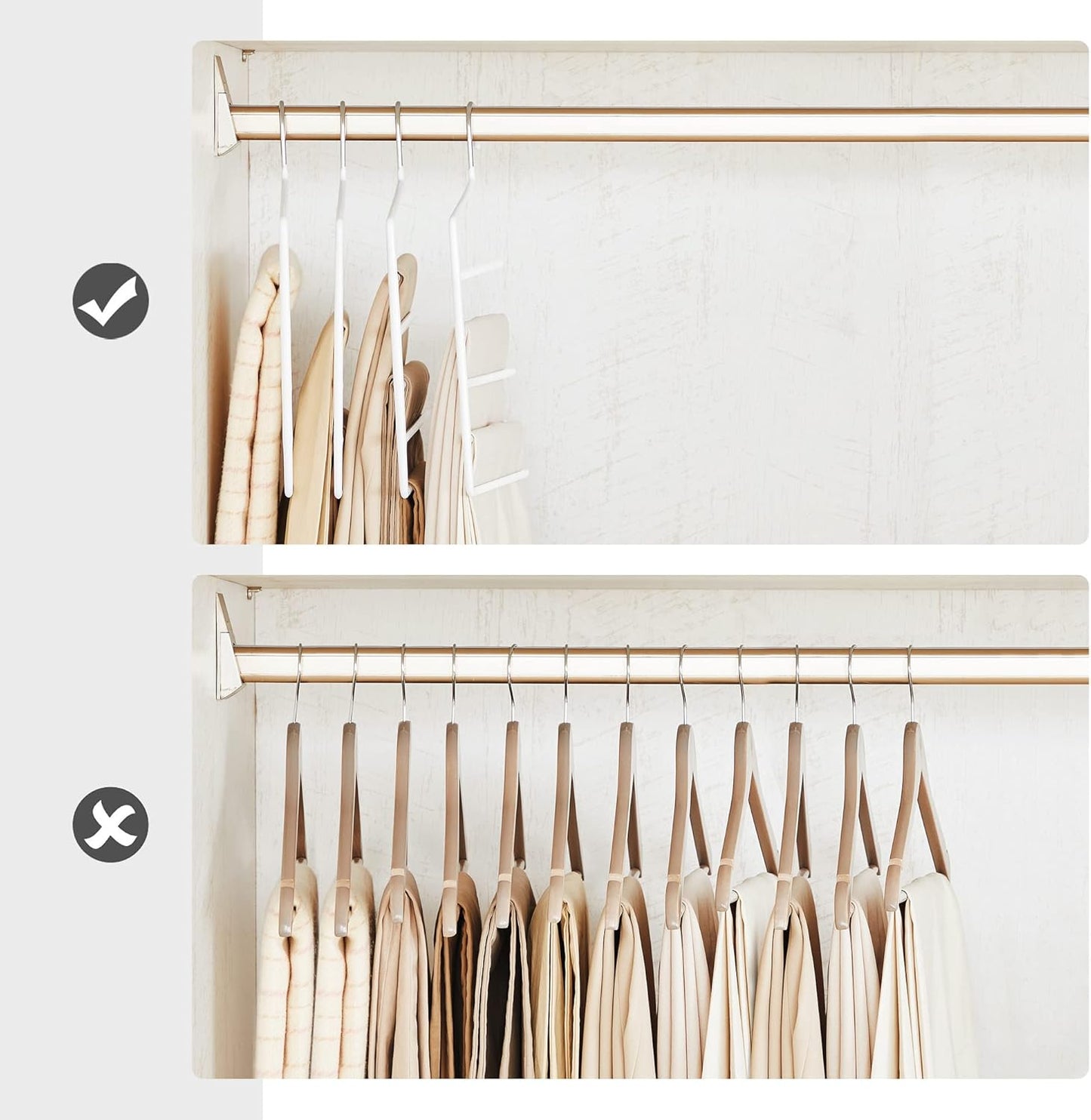SONGMICS Set of 4 Multiple Clothes Hanger