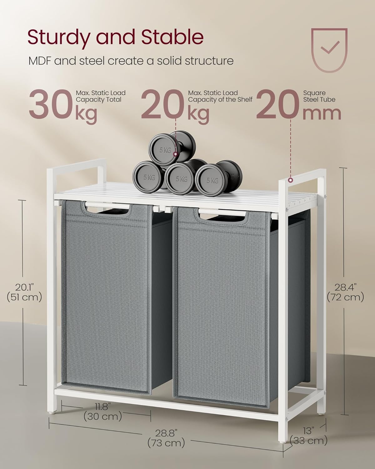 VASAGLE Laundry Basket