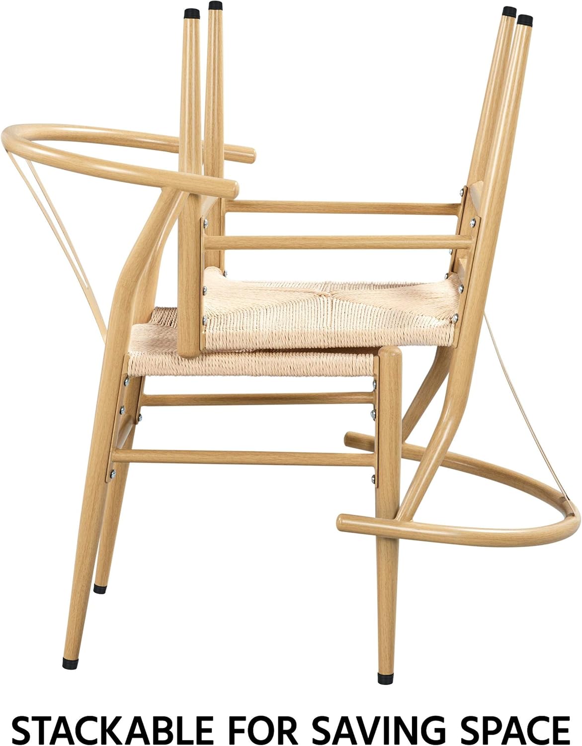 Set of 2 Y-Shaped Mid-Century Chair