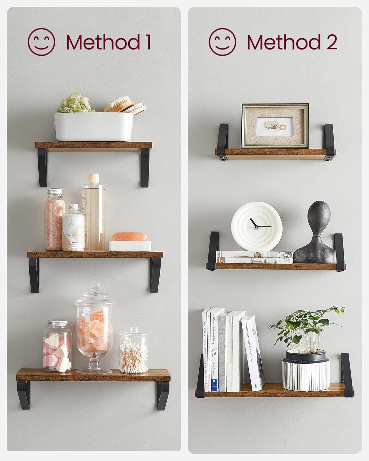 VASAGLE SET OF 3 Wall Shelf