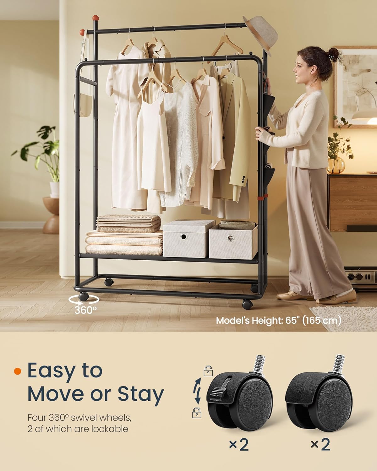 SONGMICS HOME Clothes Rail HSR171B01