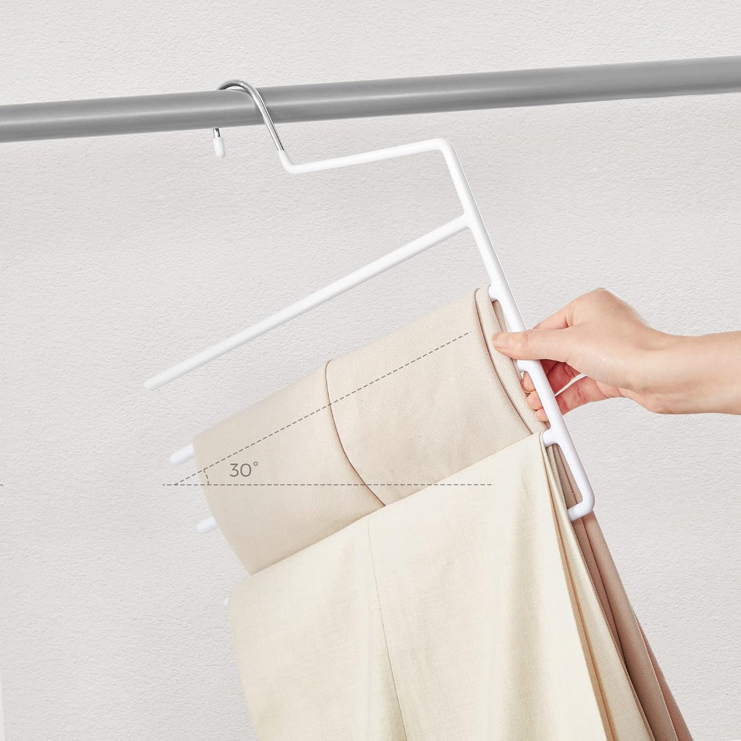SONGMICS Set of 4 Multiple Clothes Hanger