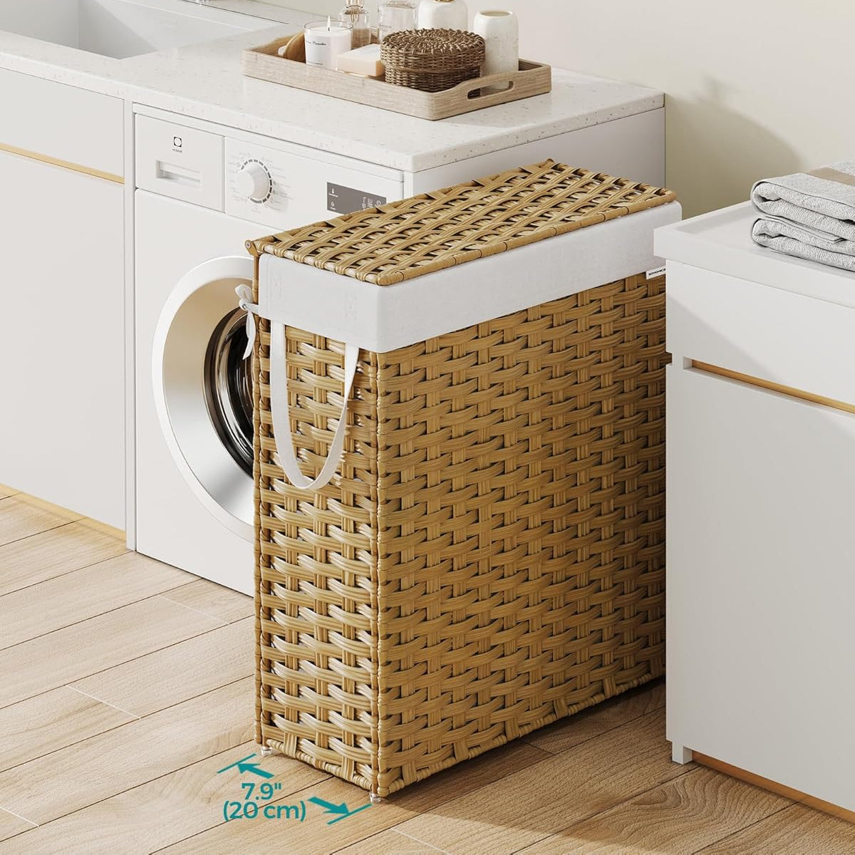 SONGMICS Slim Laundry Basket