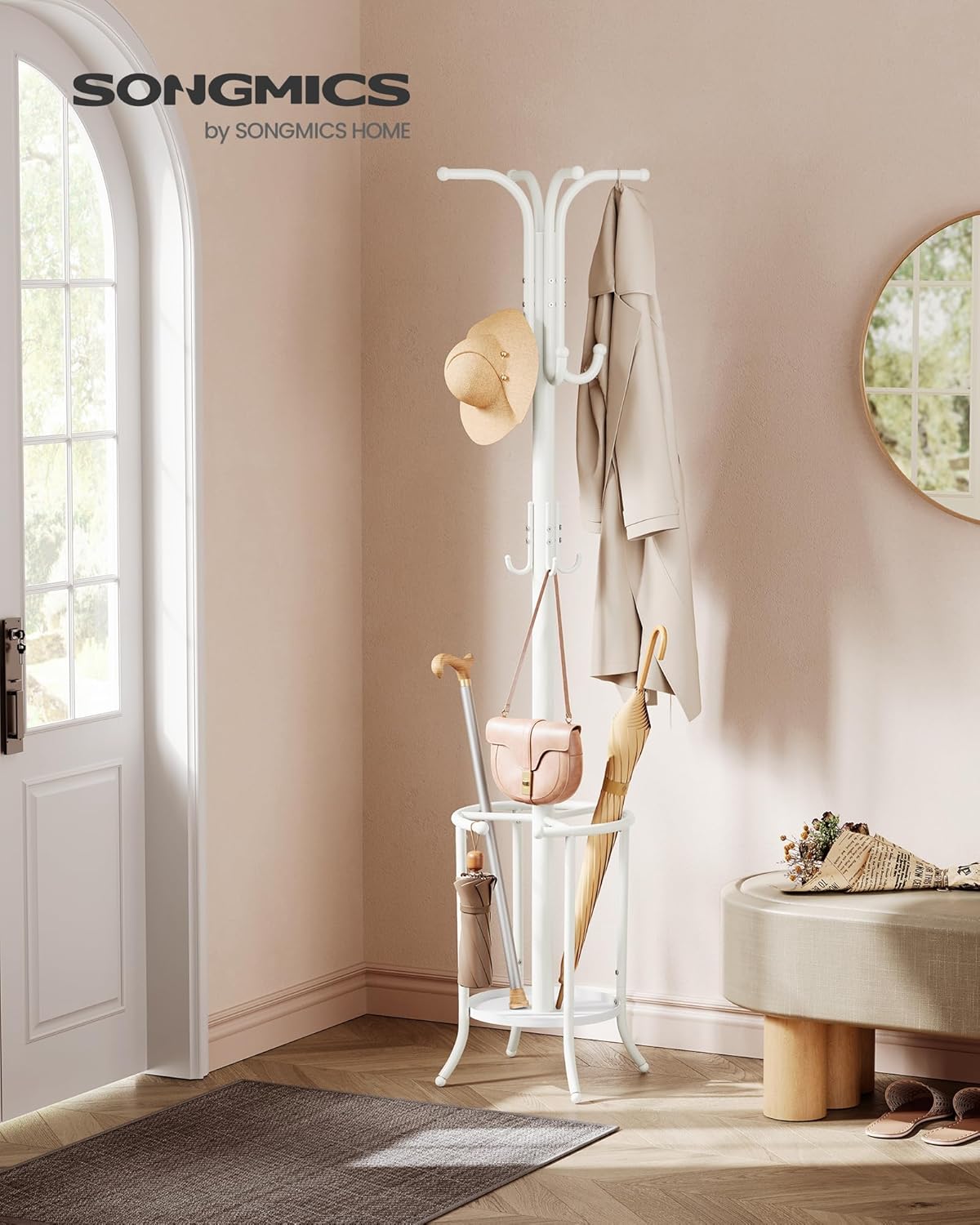 SONGMICS Coat Rack Freestanding