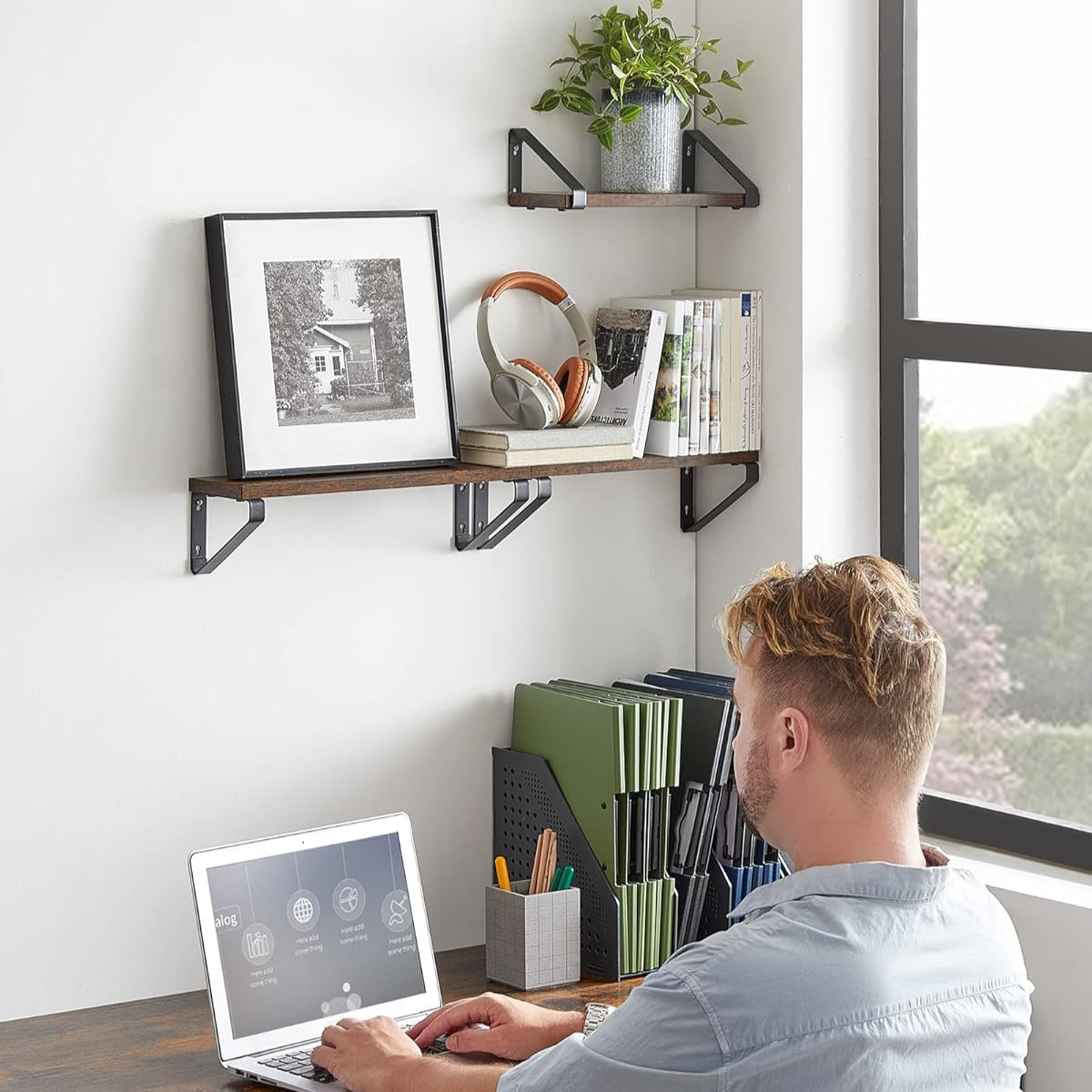 VASAGLE SET OF 3 Wall Shelf