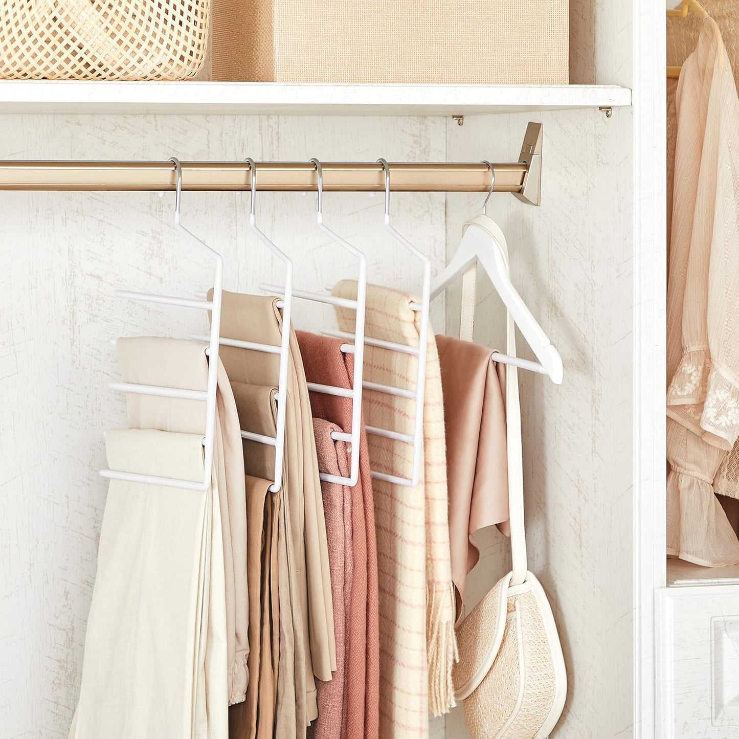 SONGMICS Set of 4 Multiple Clothes Hanger