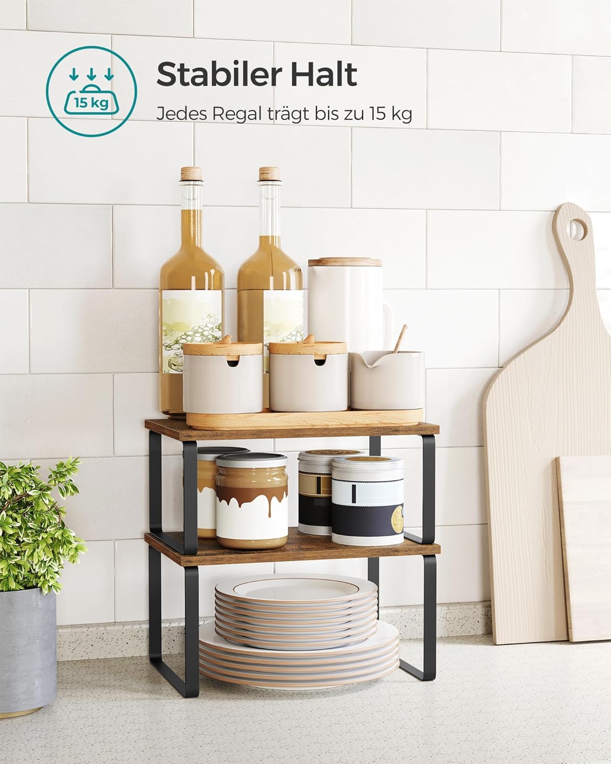 SONGMICS Spice Rack, Set of 2