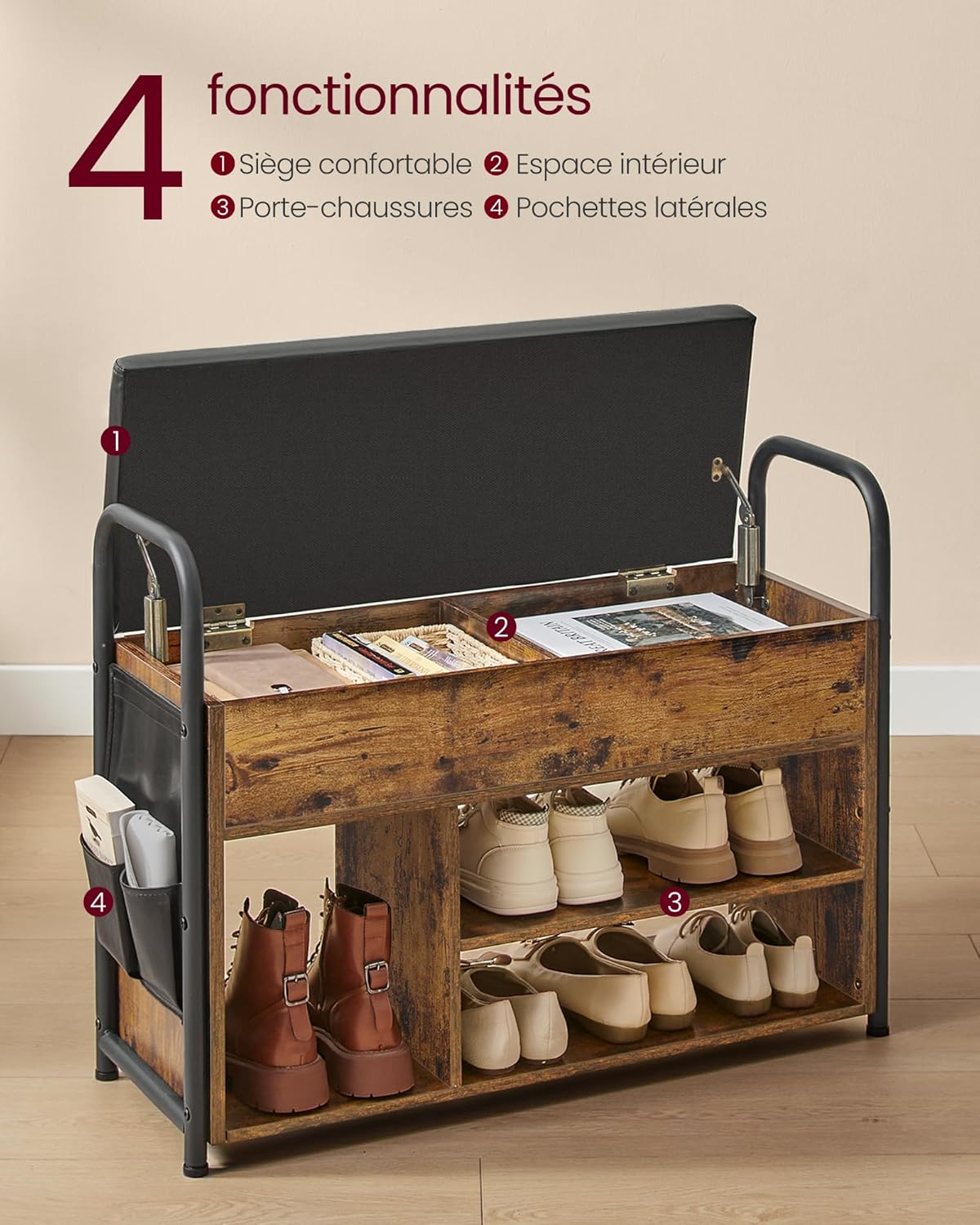 VASAGLE Shoe Bench