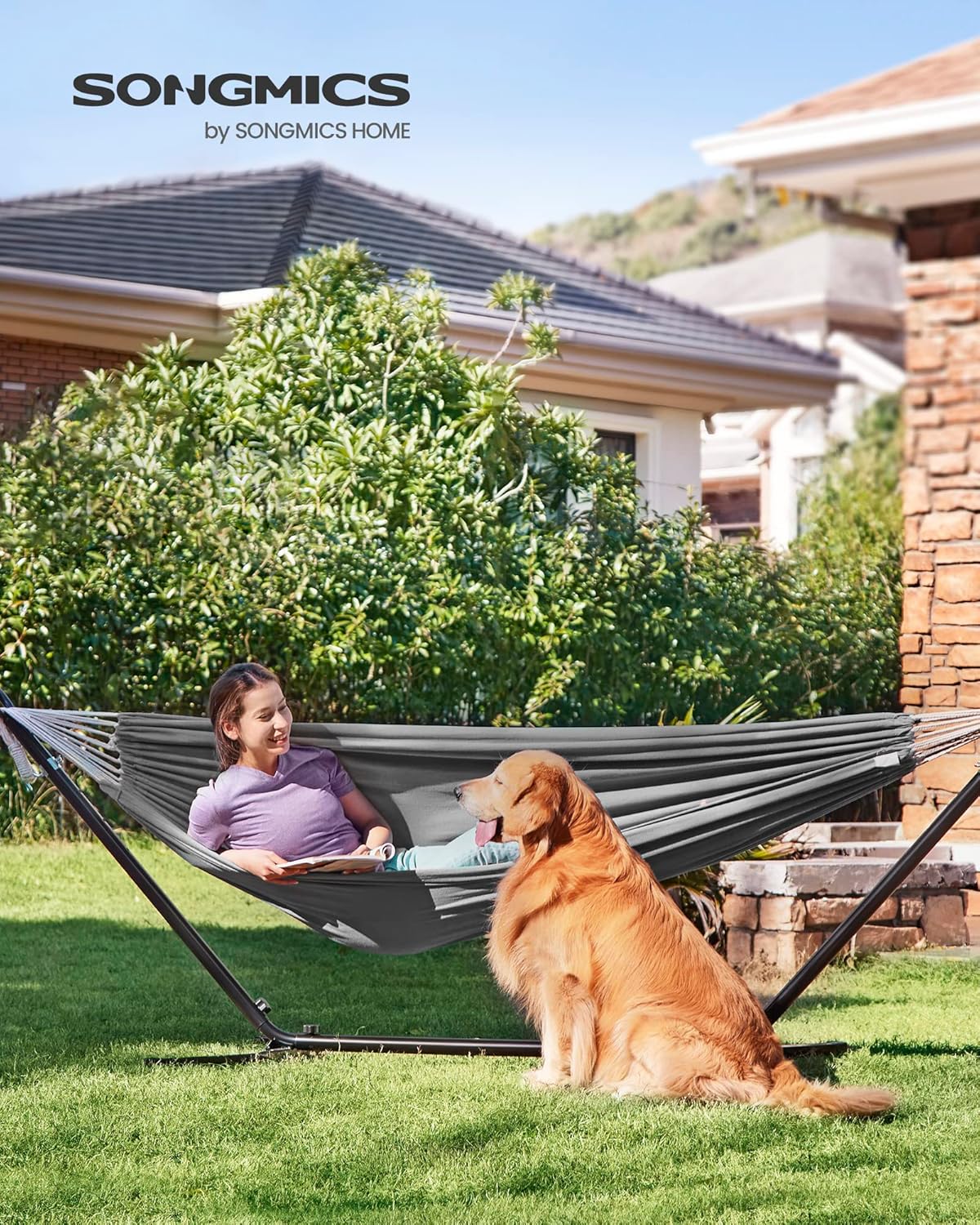 SONGMICS Double Hammock GDC15M GDC15GY