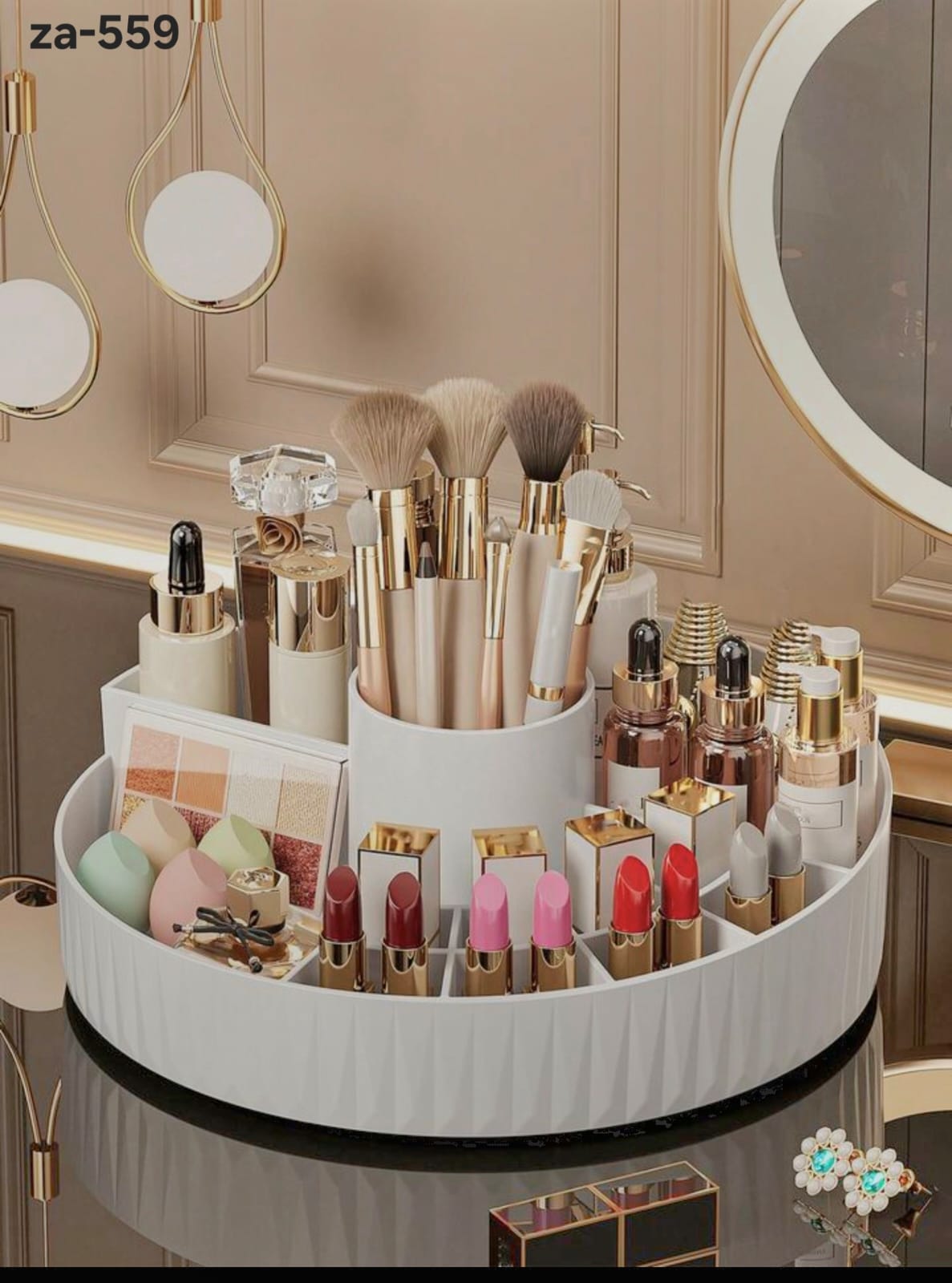 Rotating Makeup Storage Tray