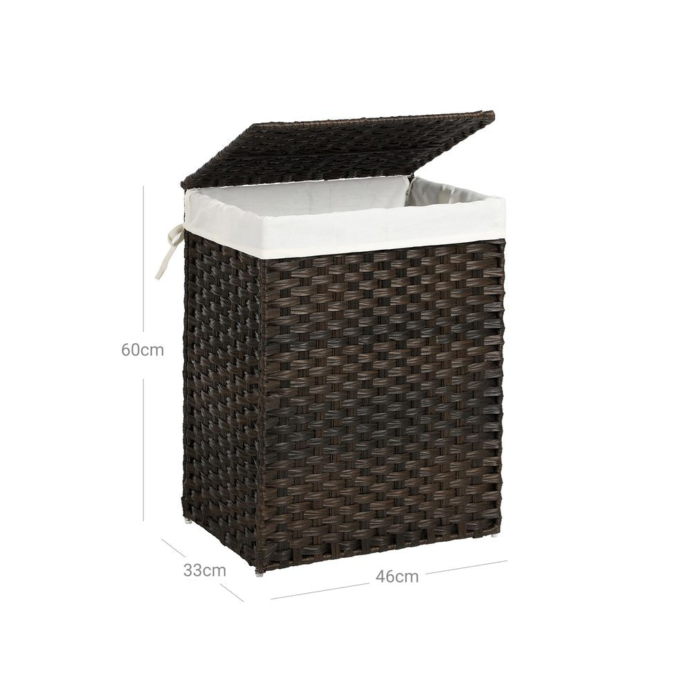 SONGMICS Handwoven laundry basket