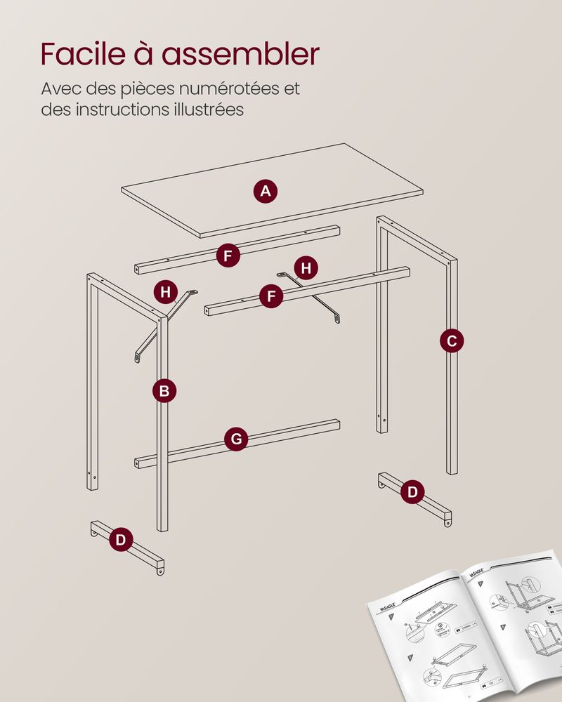 VASAGLE Computer Desk