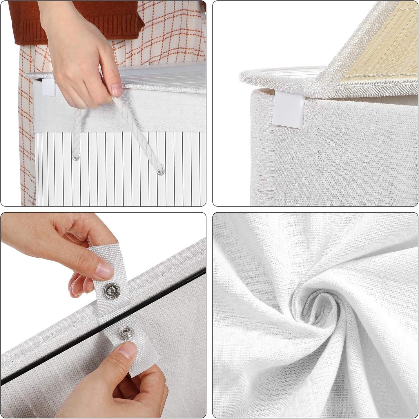 SONGMICS Bamboo Laundry Basket