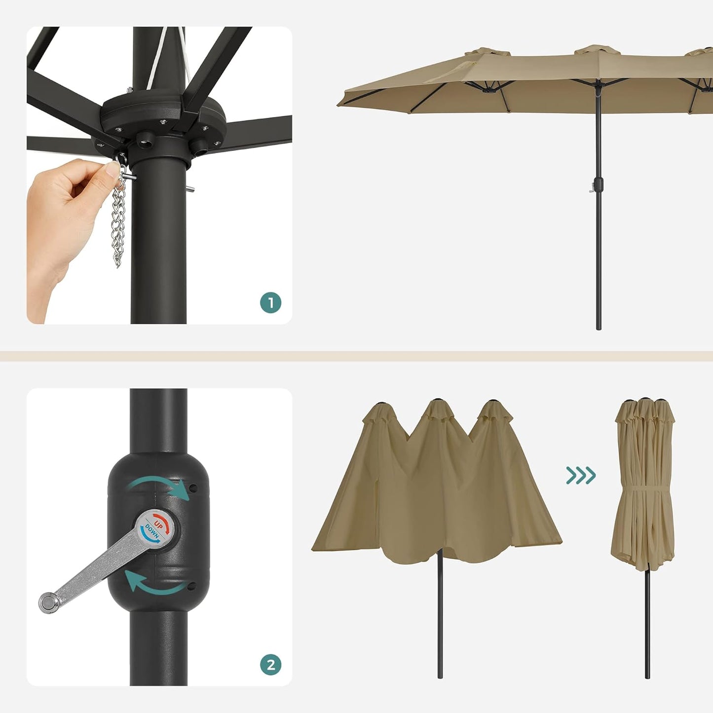 SONGMICS Sun Protection umbrella