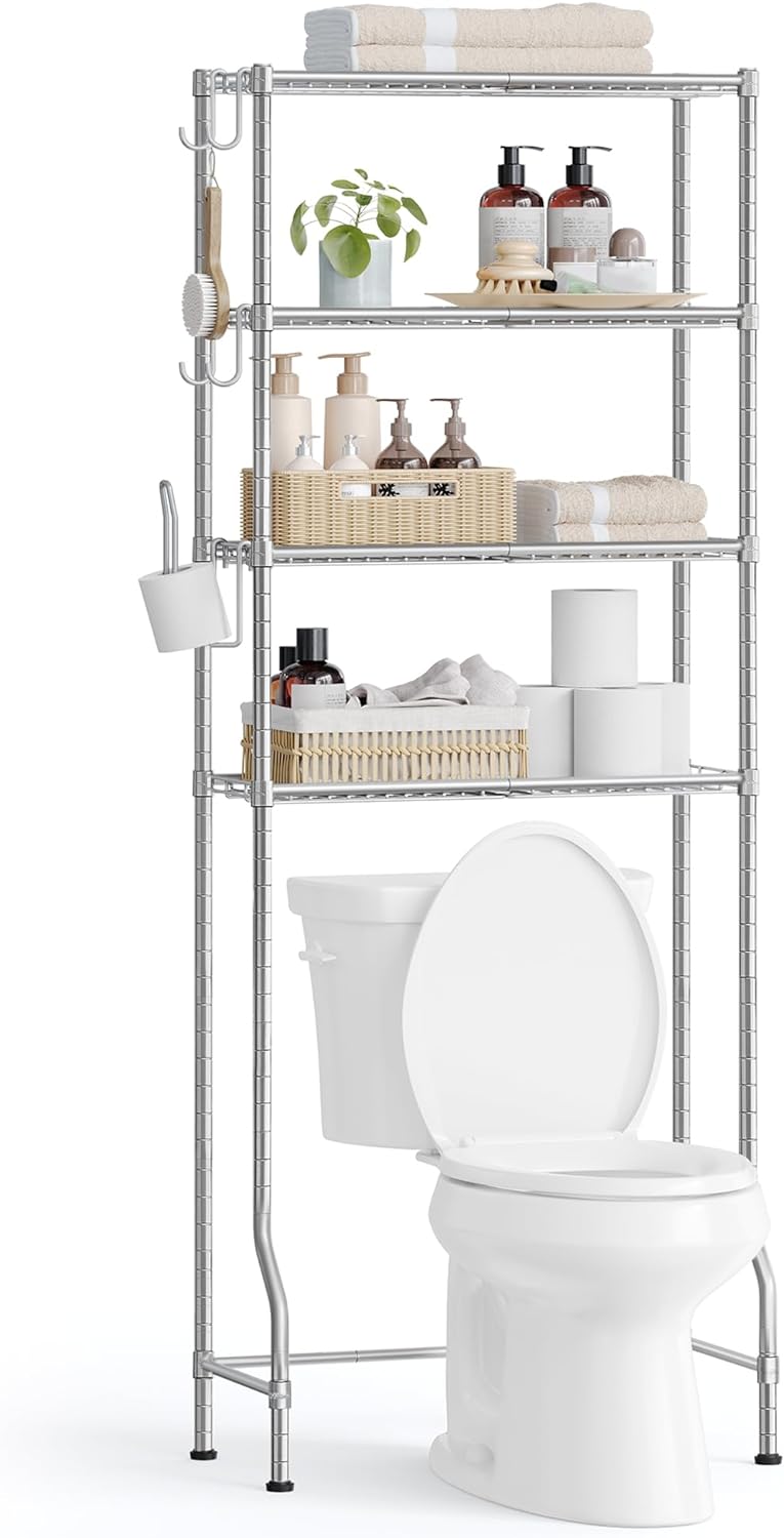 SONGMICS 4 Tier Over The Toilet Storage