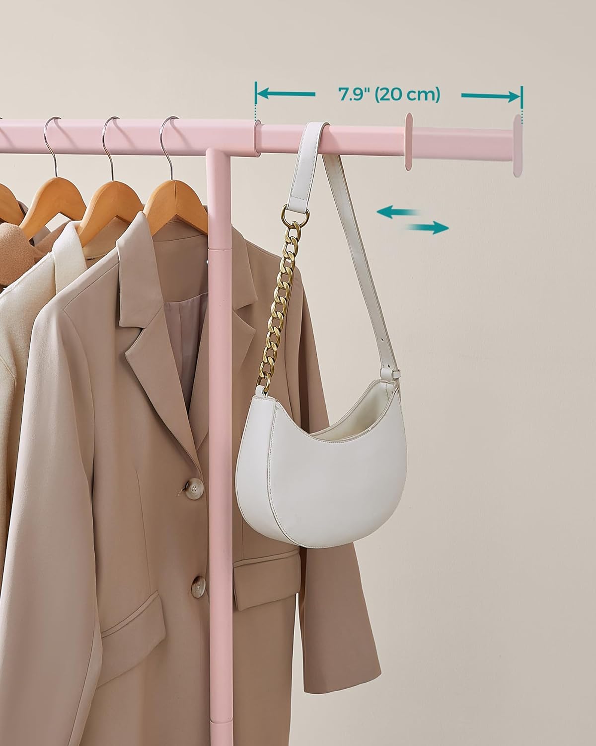 SONGMICS Clothes Rack on Wheels