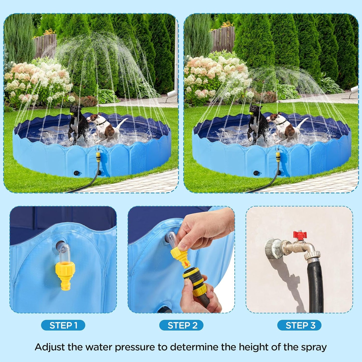 Yaheetech Foldable Pool