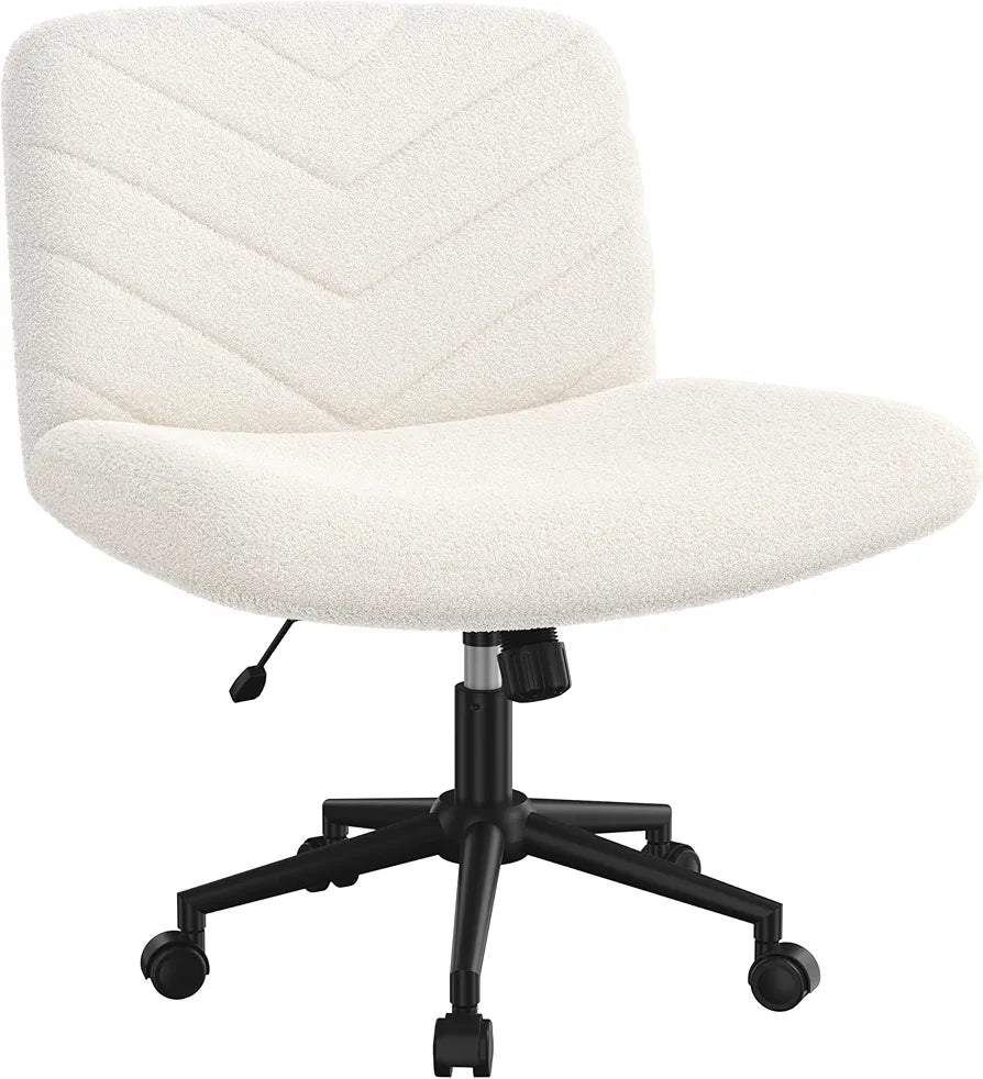 Yaheetech Wide Seat Cross Legged Office Chair