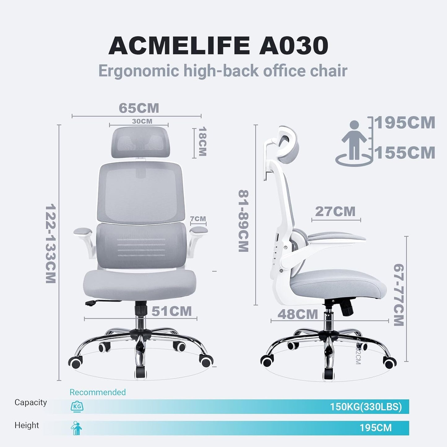 ACMELIFE Ergonomic Office Chair