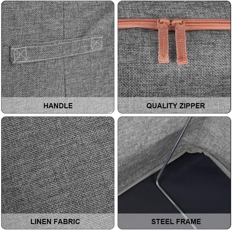 Metal Frame Storage Bag Box (2pcs)