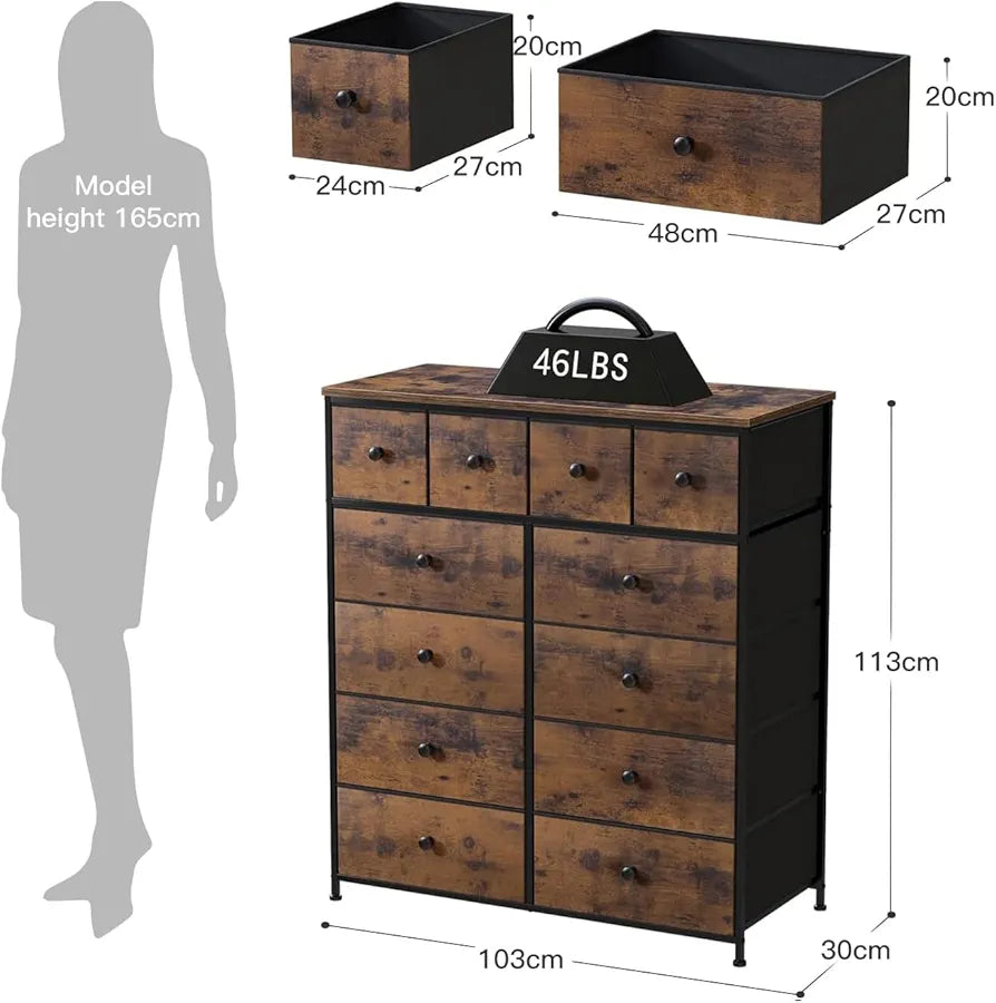 Tall Dresser Drawers