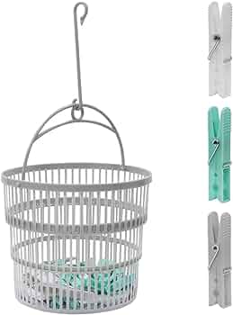 Basket 50 Aquapur Clothespins Laundry