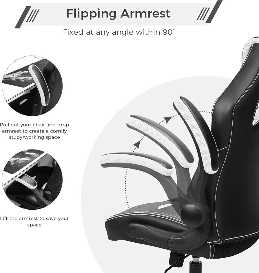 BASETBL Office Chair Folding Armrest Height Adjustable