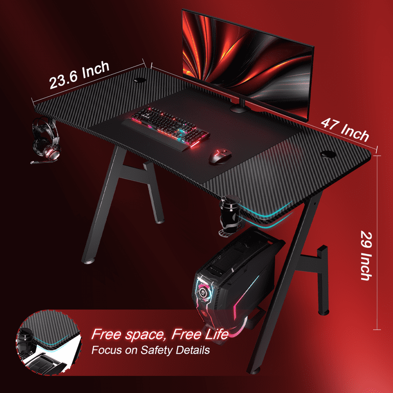 HLDIRECT Gaming Desk HLA08BK