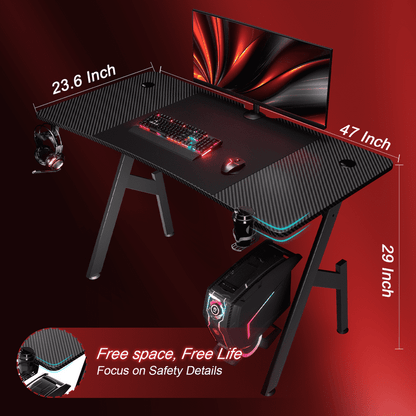 HLDIRECT Gaming Desk HLA08BK