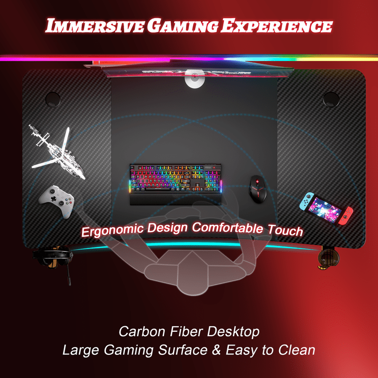HLDIRECT Gaming Desk HLA08BK