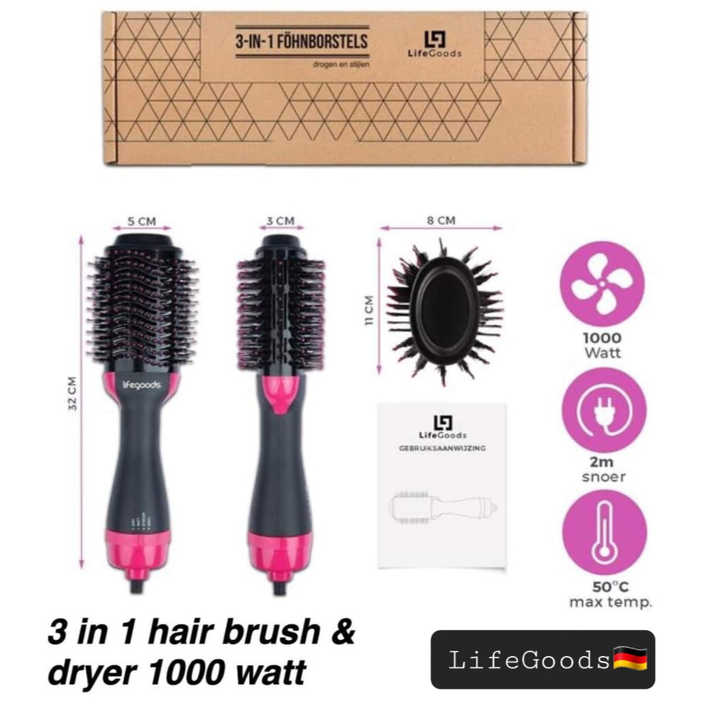 Hair styling comb Lifegoods 3-in-1