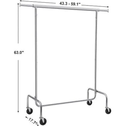 SONGMICS Heavy Duty Clothes Rack on Wheels