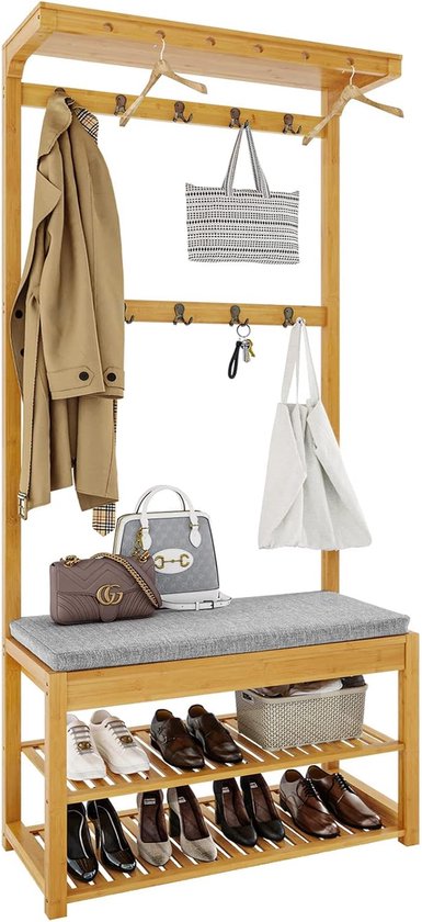 Wardrobe stand with bench Clothes Rack