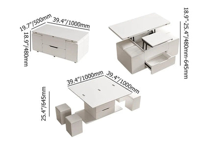 Homary White Lift Top Coffee