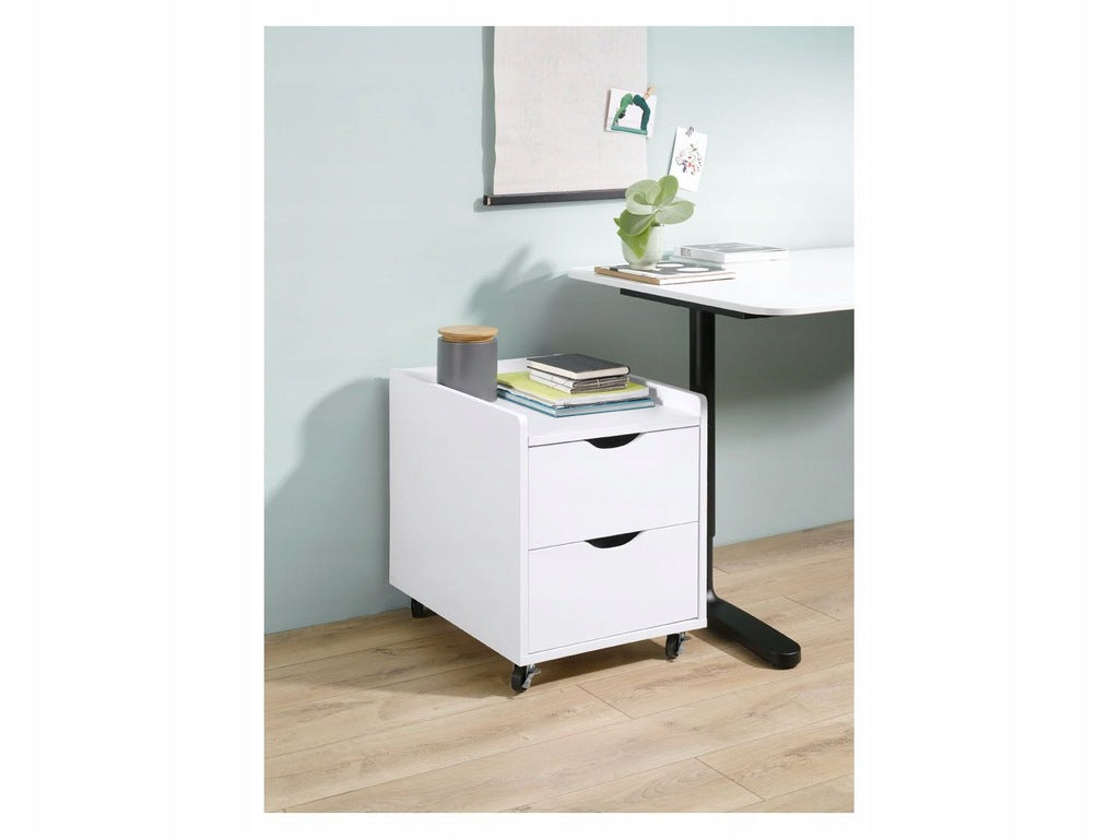 Livarno Home Mobile Pedestal with 2 Drawers and Seat Cushion