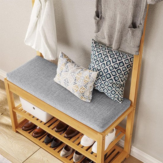 Wardrobe stand with bench Clothes Rack